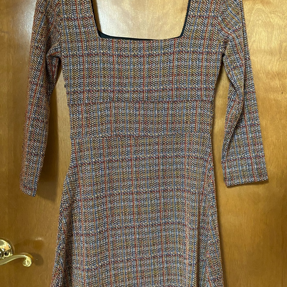 Elegant Multicolor Patterned Dress